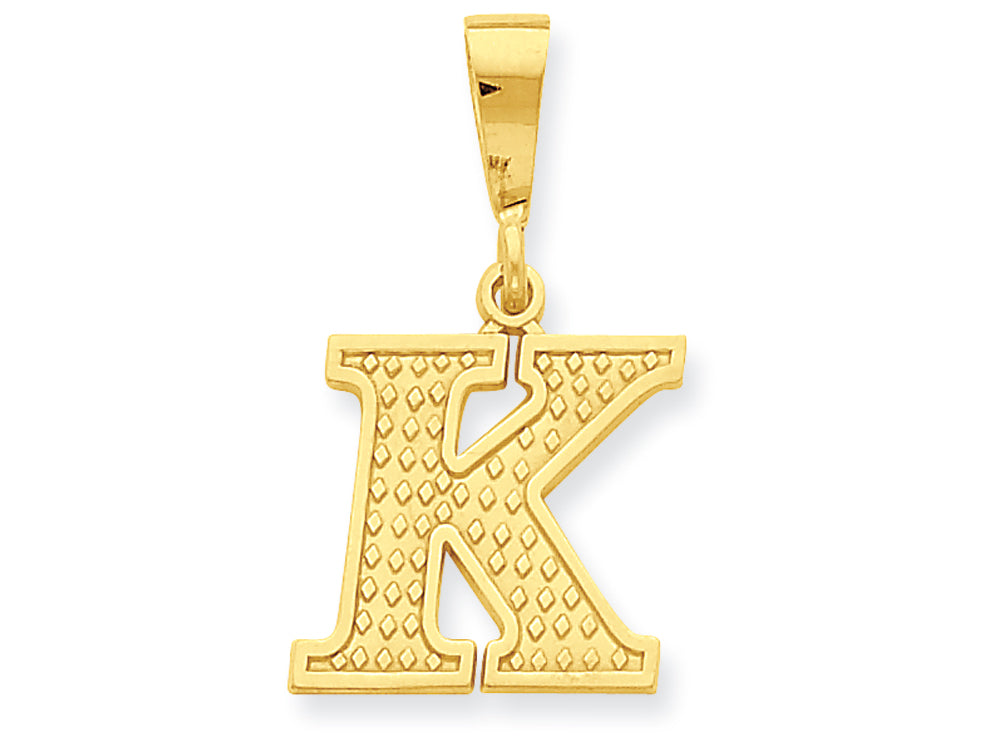 FJC Finejewelers 14k Yellow Gold Initial K Charm