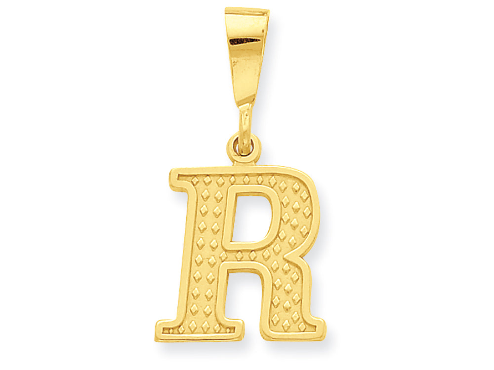 FJC Finejewelers 14k Yellow Gold Initial R Charm
