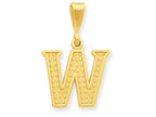 FJC Finejewelers 14k Yellow Gold Initial W Charm