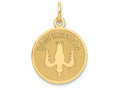 FJC Finejewelers 14k Yellow Gold Confirmation with Dove Medal Charm