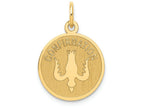 FJC Finejewelers 14k Yellow Gold Confirmation with Dove Medal Charm