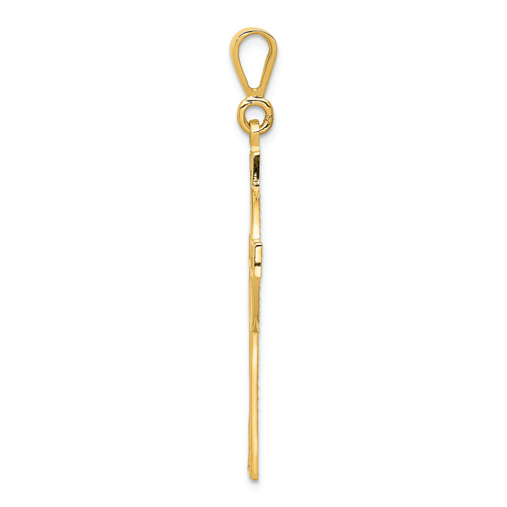 FJC Finejewelers 14k Yellow Gold Celtic Cross Charm