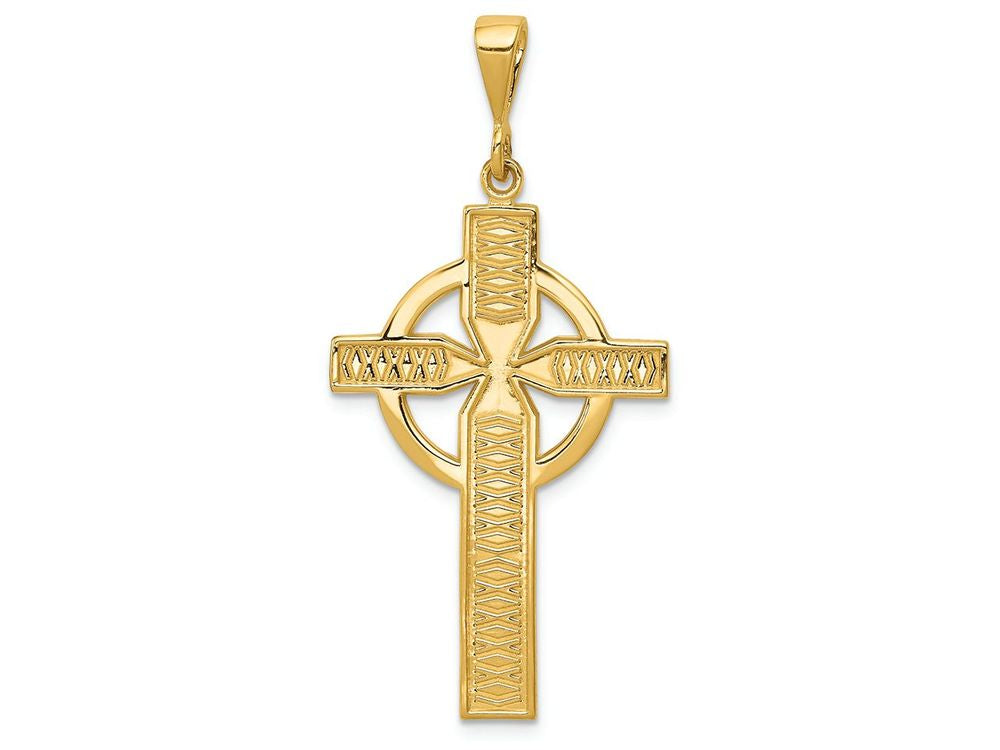 FJC Finejewelers 14k Yellow Gold Celtic Cross Charm