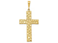 FJC Finejewelers 14k Yellow Gold Nugget Style Cross Charm