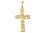FJC Finejewelers 14k Yellow Gold Nugget Style Cross Charm