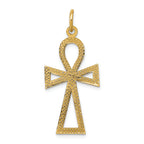 FJC Finejewelers 14k Yellow Gold Ankh Cross Charm