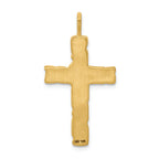 FJC Finejewelers 14k Yellow Gold Nugget Cross Charm