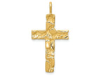 FJC Finejewelers 14k Yellow Gold Nugget Cross Charm