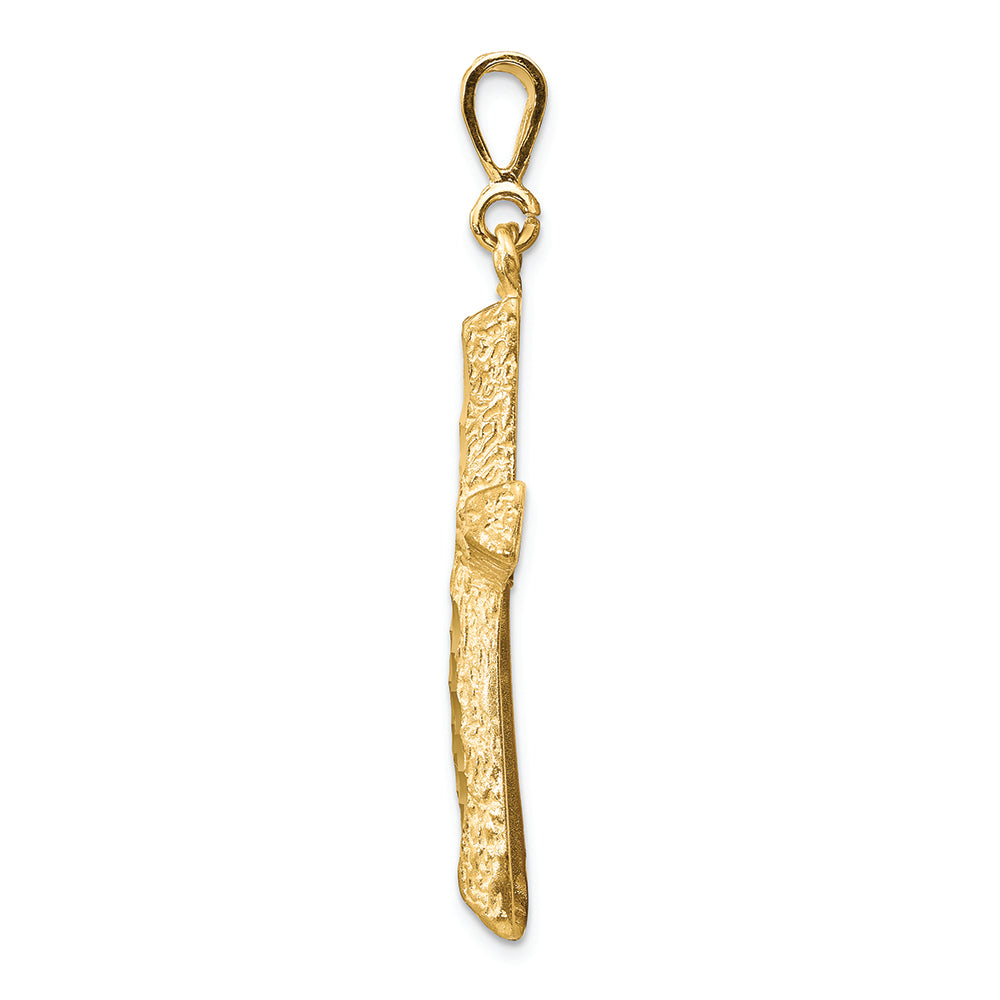 FJC Finejewelers 14k Yellow Gold Bright Cut Cross Charm