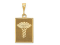 FJC Finejewelers 14k Yellow Gold Caduceus Charm