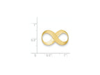 FJC Finejewelers 14k Yellow Gold Figure Eight Infinity Polished Chain Slide