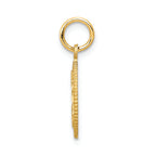 FJC Finejewelers 14k Yellow Gold #15 Circle Charm