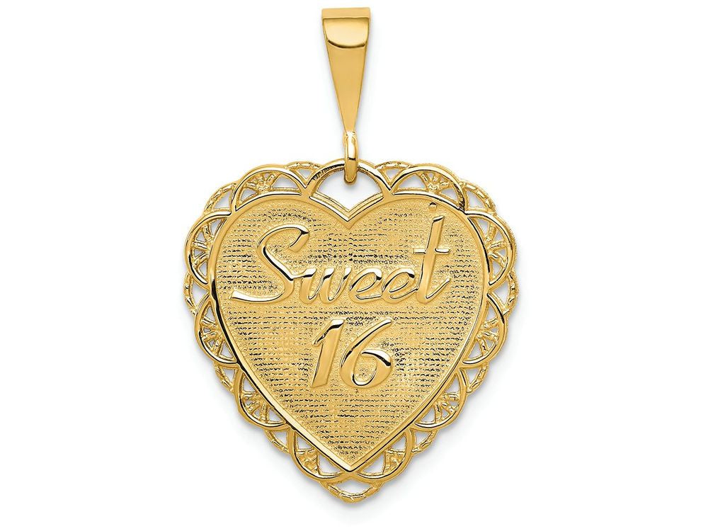FJC Finejewelers 14k Yellow Gold Sweet 16 Charm