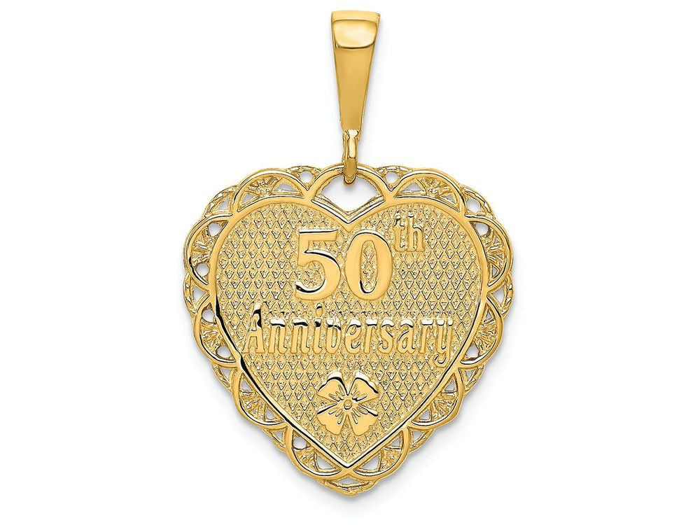 FJC Finejewelers 14k Yellow Gold 50th Anniversary Charm