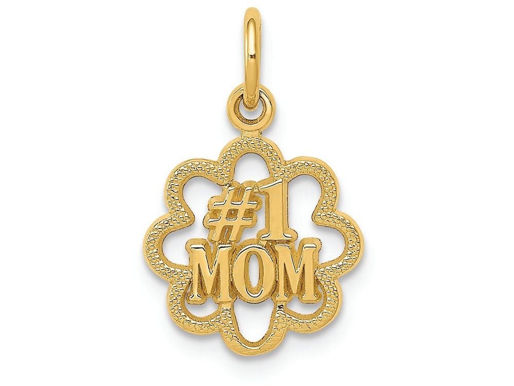 FJC Finejewelers 14k Yellow Gold #1 Mom Charm