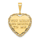 FJC Finejewelers 14k Yellow Gold For My Wonderful Sister Charm