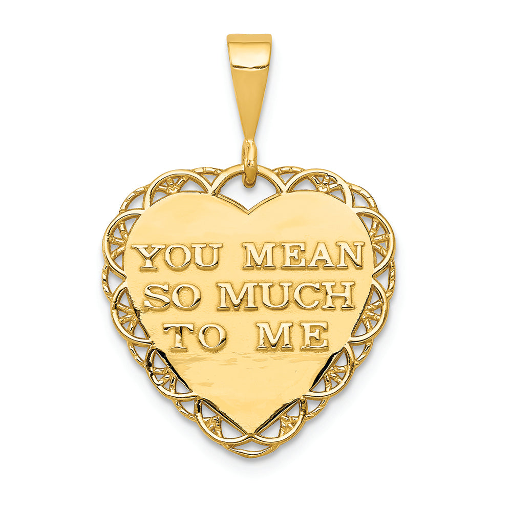 FJC Finejewelers 14k Yellow Gold For My Wonderful Sister Charm