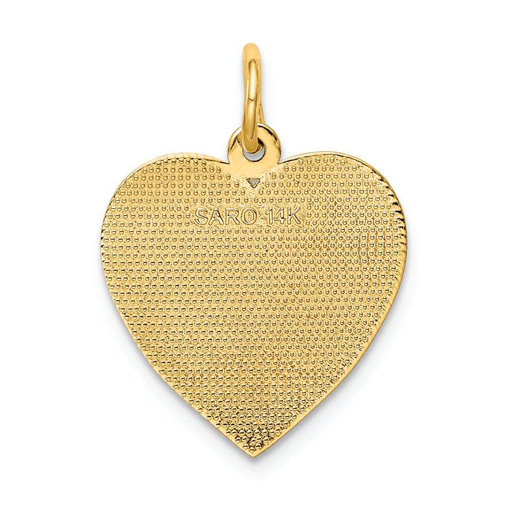 FJC Finejewelers 14k Yellow Gold Grandma Heart Charm