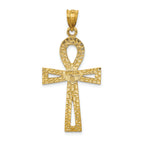 FJC Finejewelers 14k Yellow Gold Ankh Cross Charm
