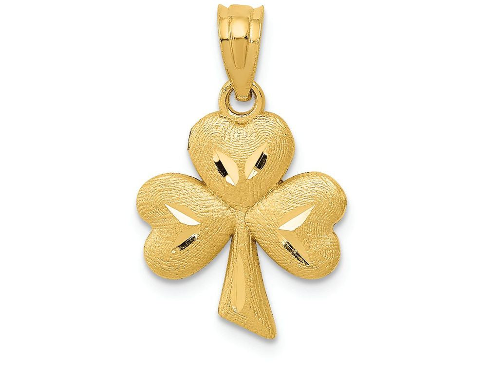 FJC Finejewelers 14k Yellow Gold Shamrock Charm