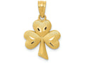 FJC Finejewelers 14k Yellow Gold Shamrock Charm