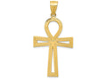 FJC Finejewelers 14k Yellow Gold Ankh Cross Charm