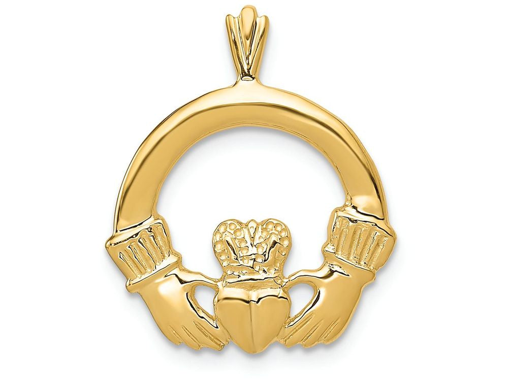 FJC Finejewelers 14k Yellow Gold Claddagh Charm