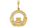 FJC Finejewelers 14k Yellow Gold Claddagh Charm