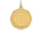 FJC Finejewelers 14k Yellow Gold Registered Nurse Disc Charm