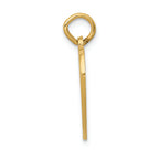 FJC Finejewelers 14k Yellow Gold Flag Heart Charm