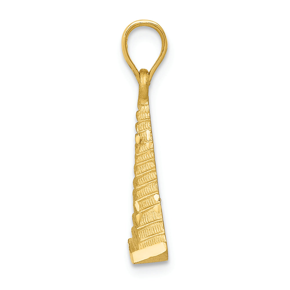 FJC Finejewelers 14k Yellow Gold Pyramid Charm