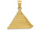 FJC Finejewelers 14k Yellow Gold Pyramid Charm