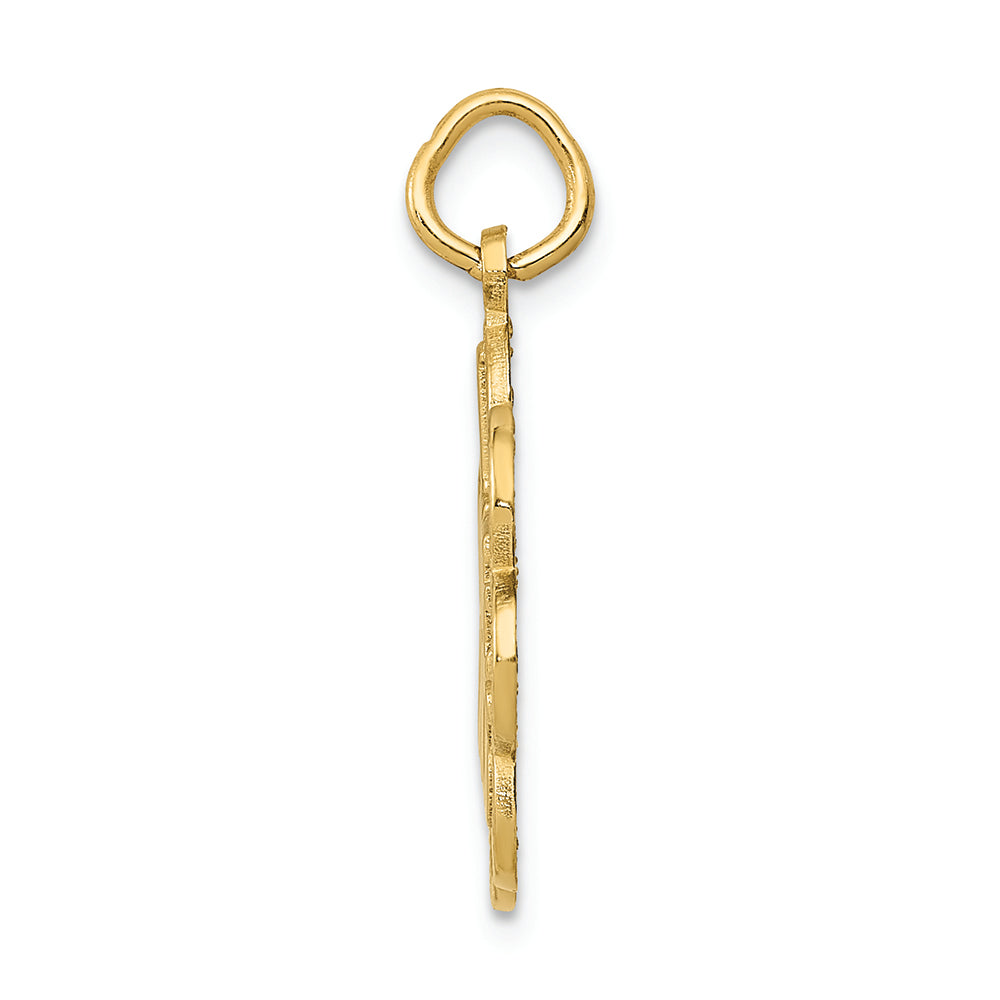 FJC Finejewelers 14k Yellow Gold I Love Dogs Charm