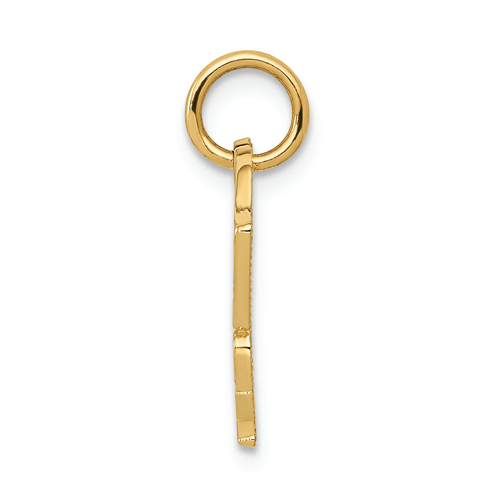 FJC Finejewelers 14k Yellow Gold Racing Flags with Speed Freak Charm