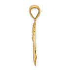FJC Finejewelers 14k Yellow Gold Polished Angel Charm