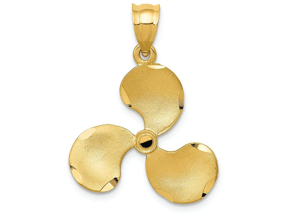 FJC Finejewelers 14k Yellow Gold Propeller Charm