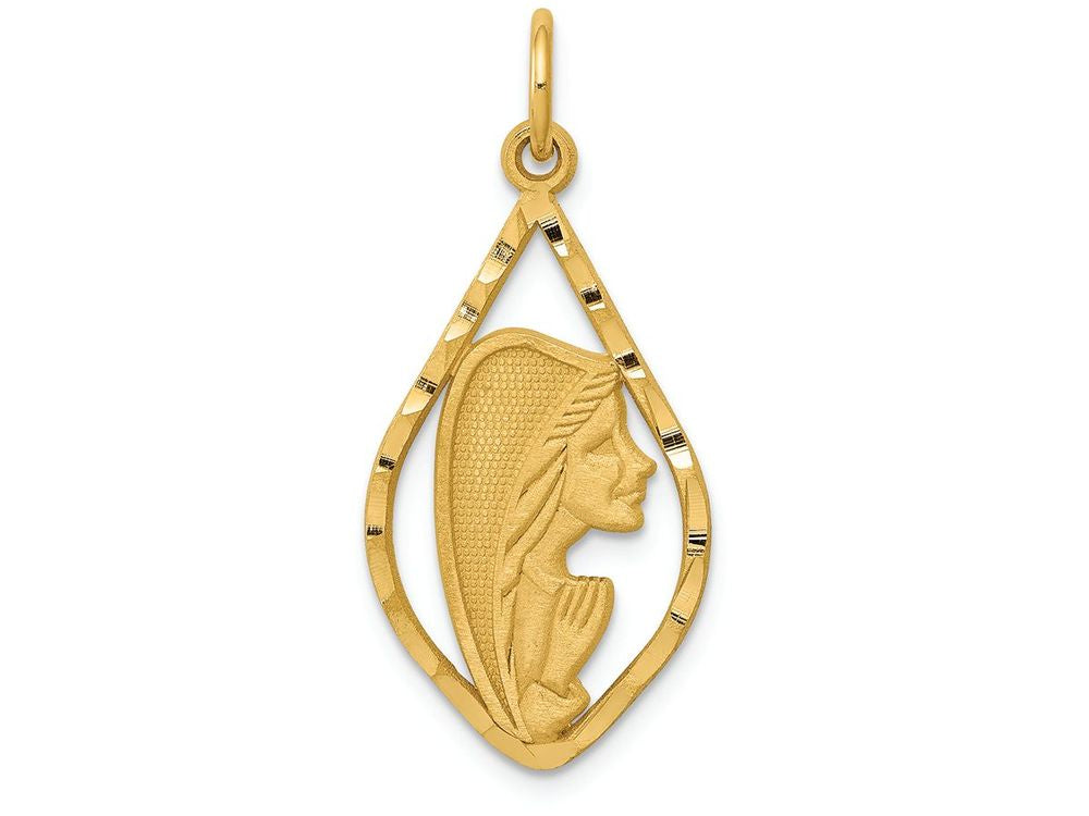 FJC Finejewelers 14k Yellow Gold Blessed Mary Charm
