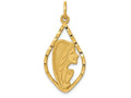 FJC Finejewelers 14k Yellow Gold Blessed Mary Charm