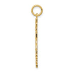 FJC Finejewelers 14k Yellow Gold Nugget Style Cross Charm
