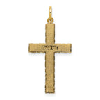 FJC Finejewelers 14k Yellow Gold Nugget Style Cross Charm
