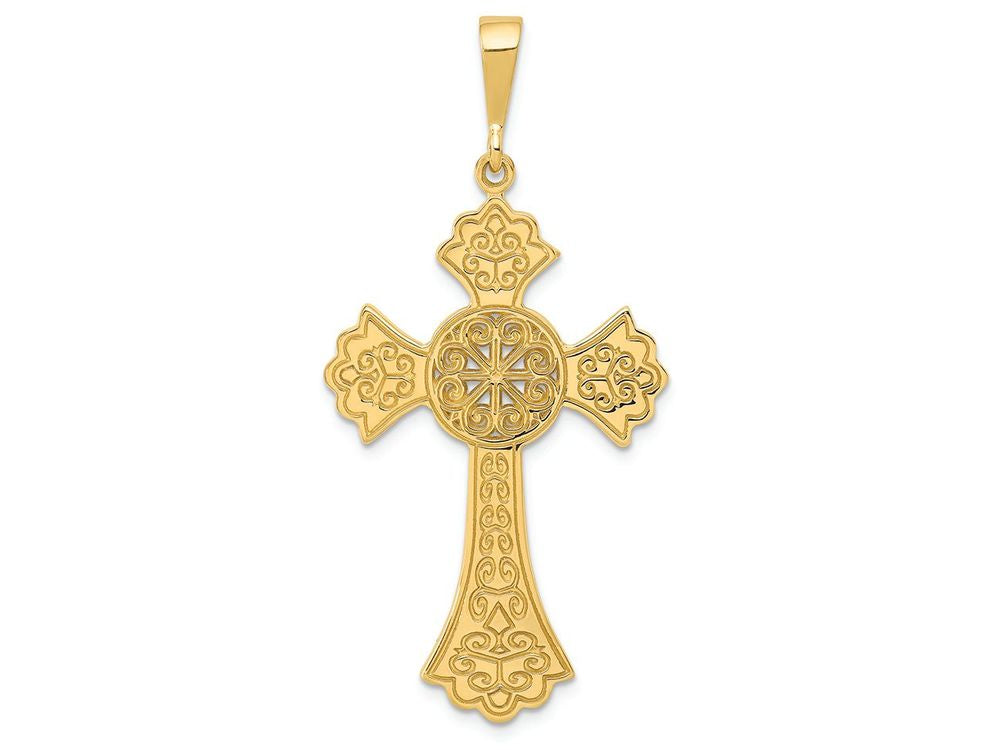 FJC Finejewelers 14k Yellow Gold Celtic Cross Charm