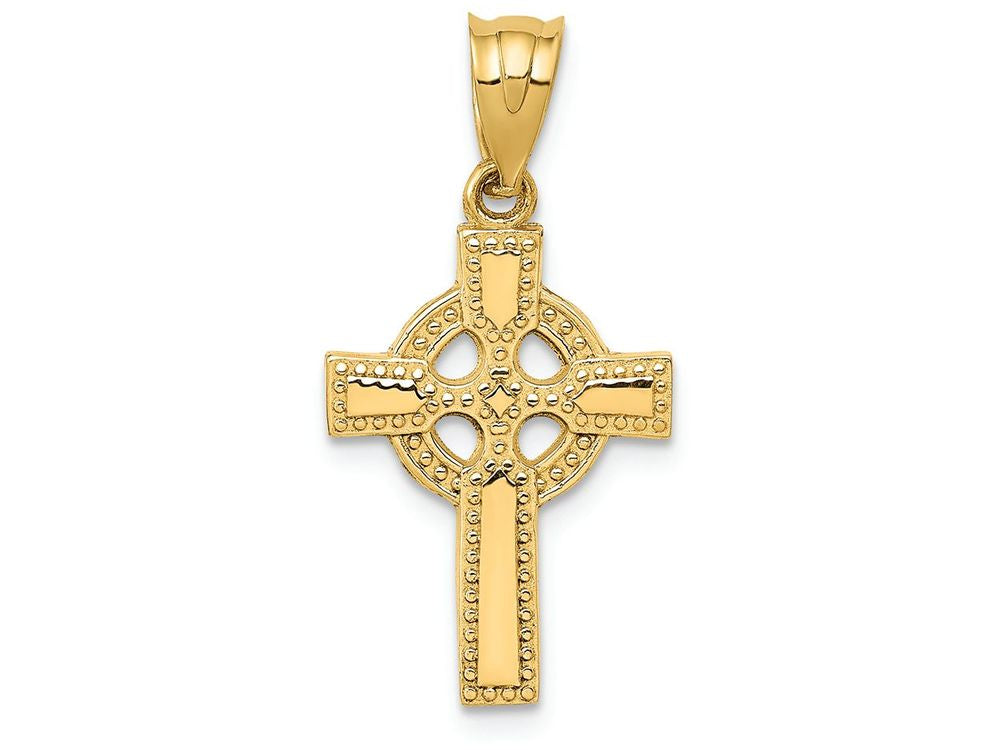 FJC Finejewelers 14k Yellow Gold Celtic Cross Charm