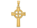 FJC Finejewelers 14k Yellow Gold Celtic Cross Charm