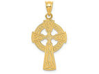 FJC Finejewelers 14k Yellow Gold Celtic Cross Charm