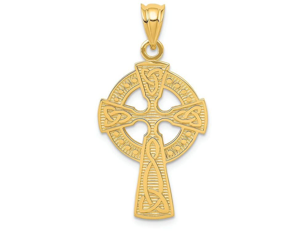 FJC Finejewelers 14k Yellow Gold Celtic Cross Charm