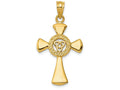 FJC Finejewelers 14k Yellow Gold Celtic Cross Charm