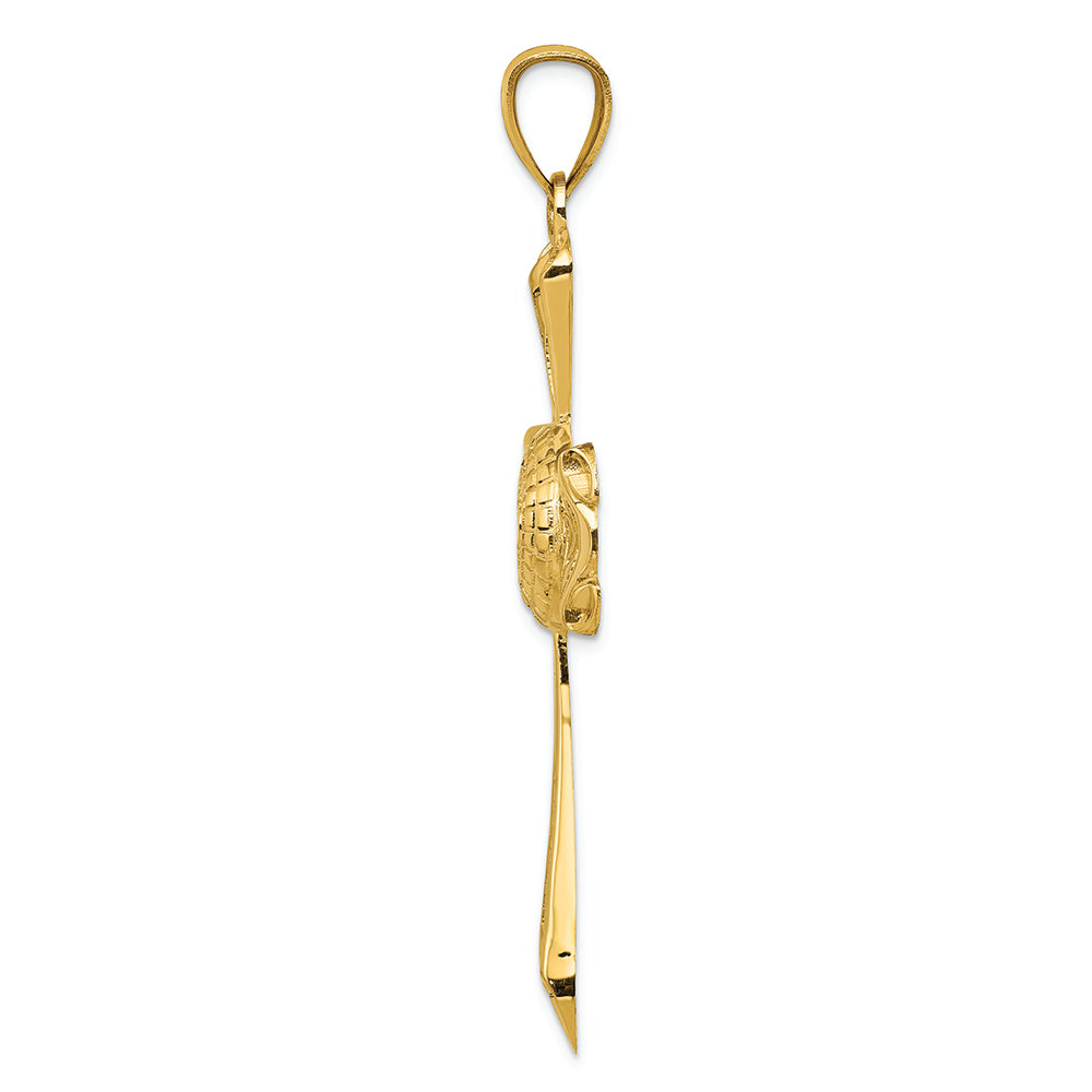 FJC Finejewelers 14k Yellow Gold Celtic Cross Charm