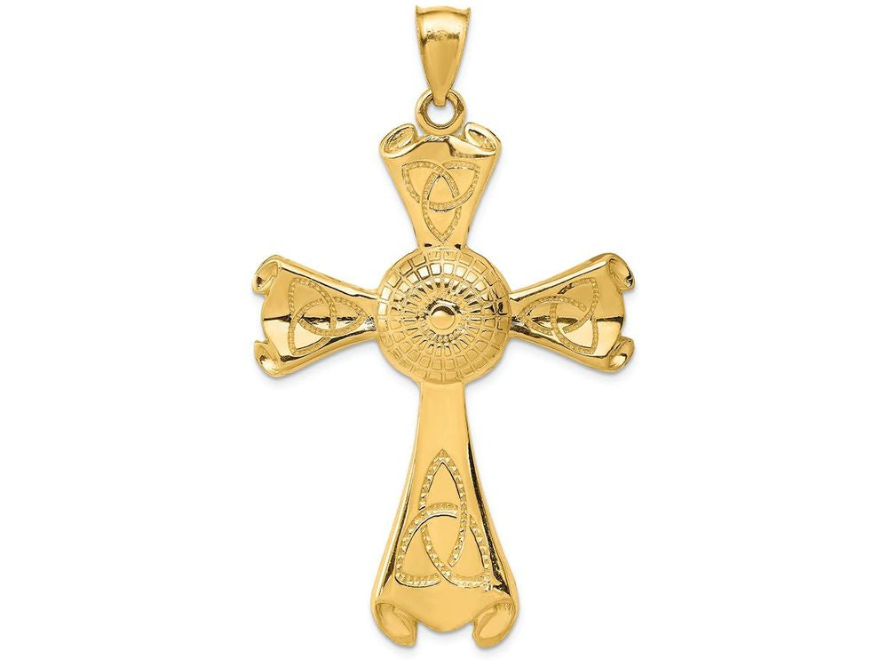 FJC Finejewelers 14k Yellow Gold Celtic Cross Charm