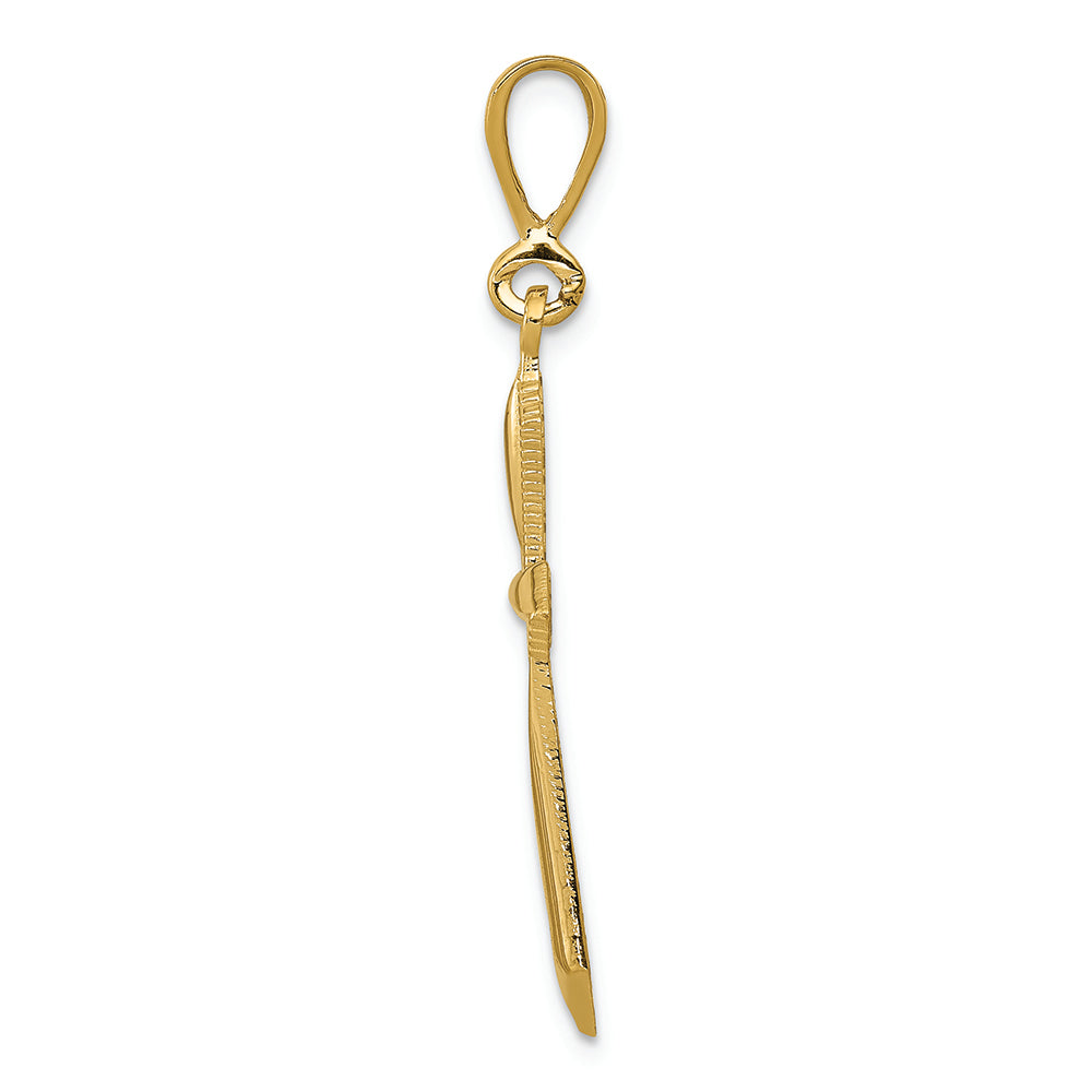 FJC Finejewelers 14k Yellow Gold Passion Cross Charm