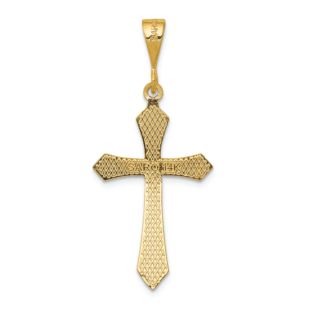 FJC Finejewelers 14k Yellow Gold Passion Cross Charm